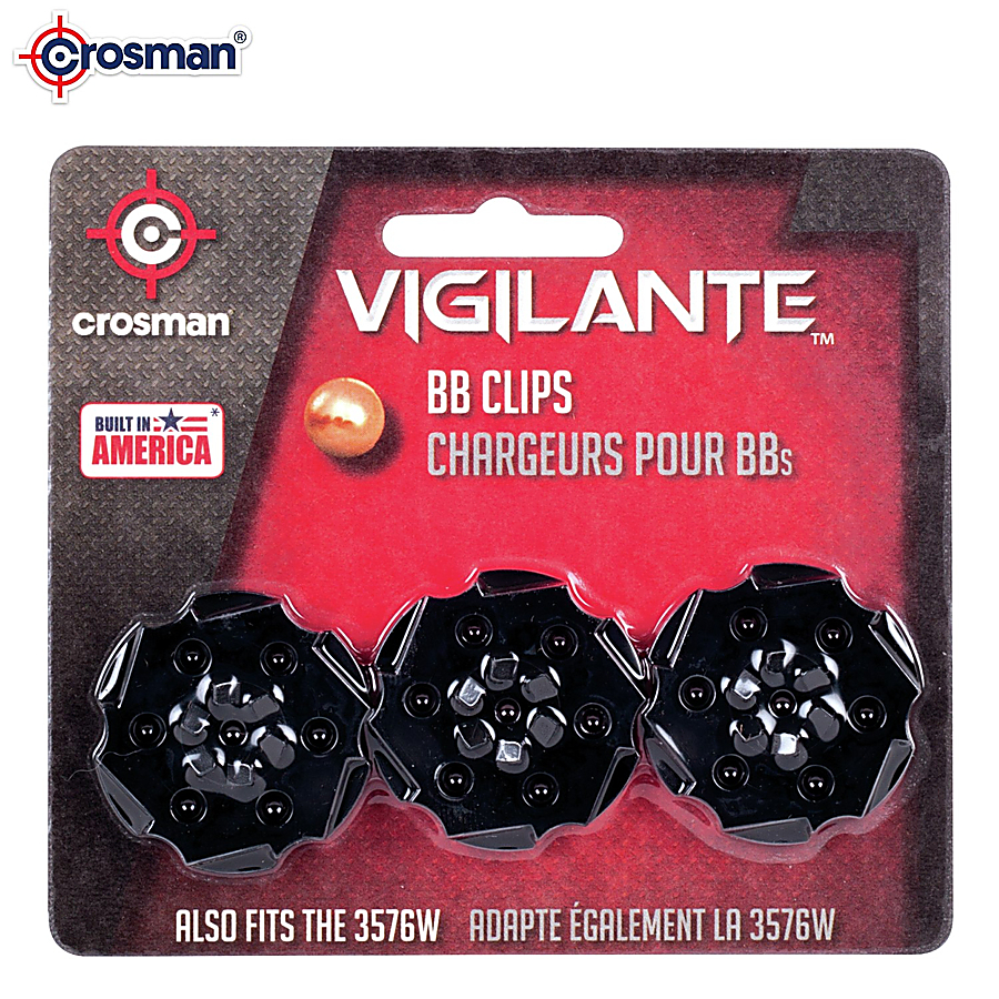 thumbnail image 2 of Crosman Vigilante BB Rotary Clips – 6 Round, 3-Pack, Model CR-408T, Fires BBs Only 2 of 5