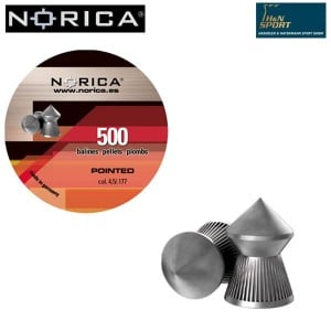 BALINES NORICA POINTED 4.50mm (.177) 500PCS