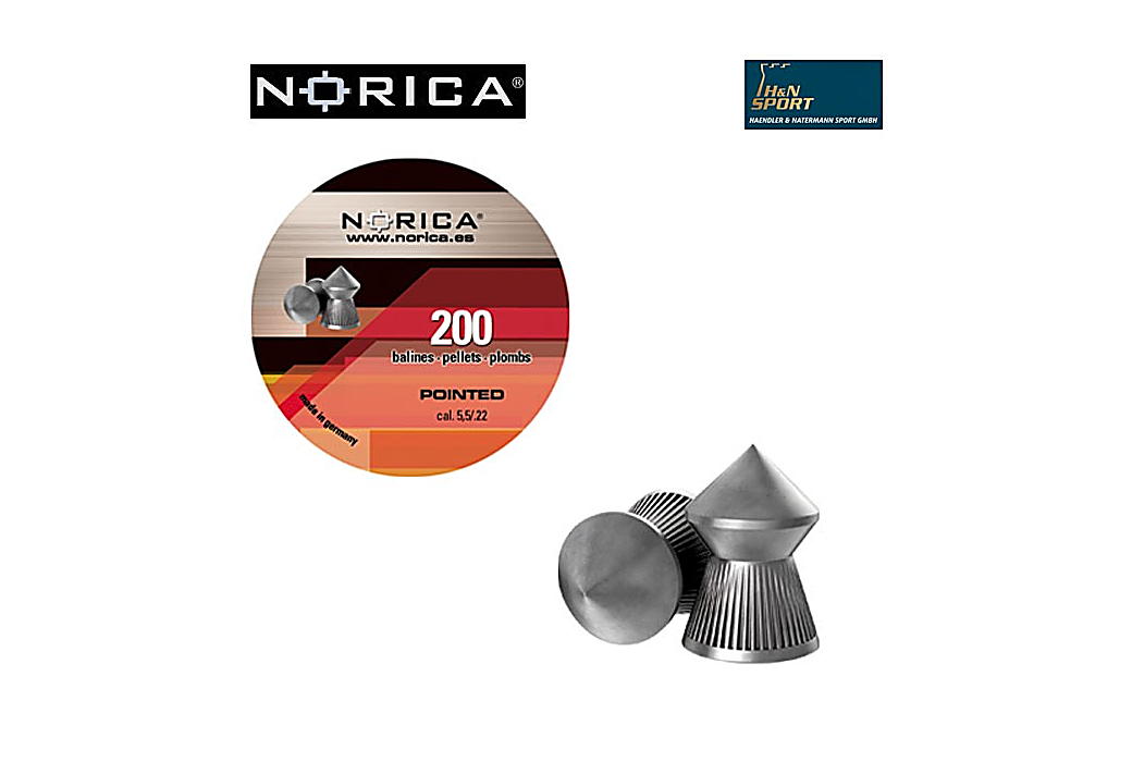 NORICA POINTED 5.50mm (.22) 200PCS