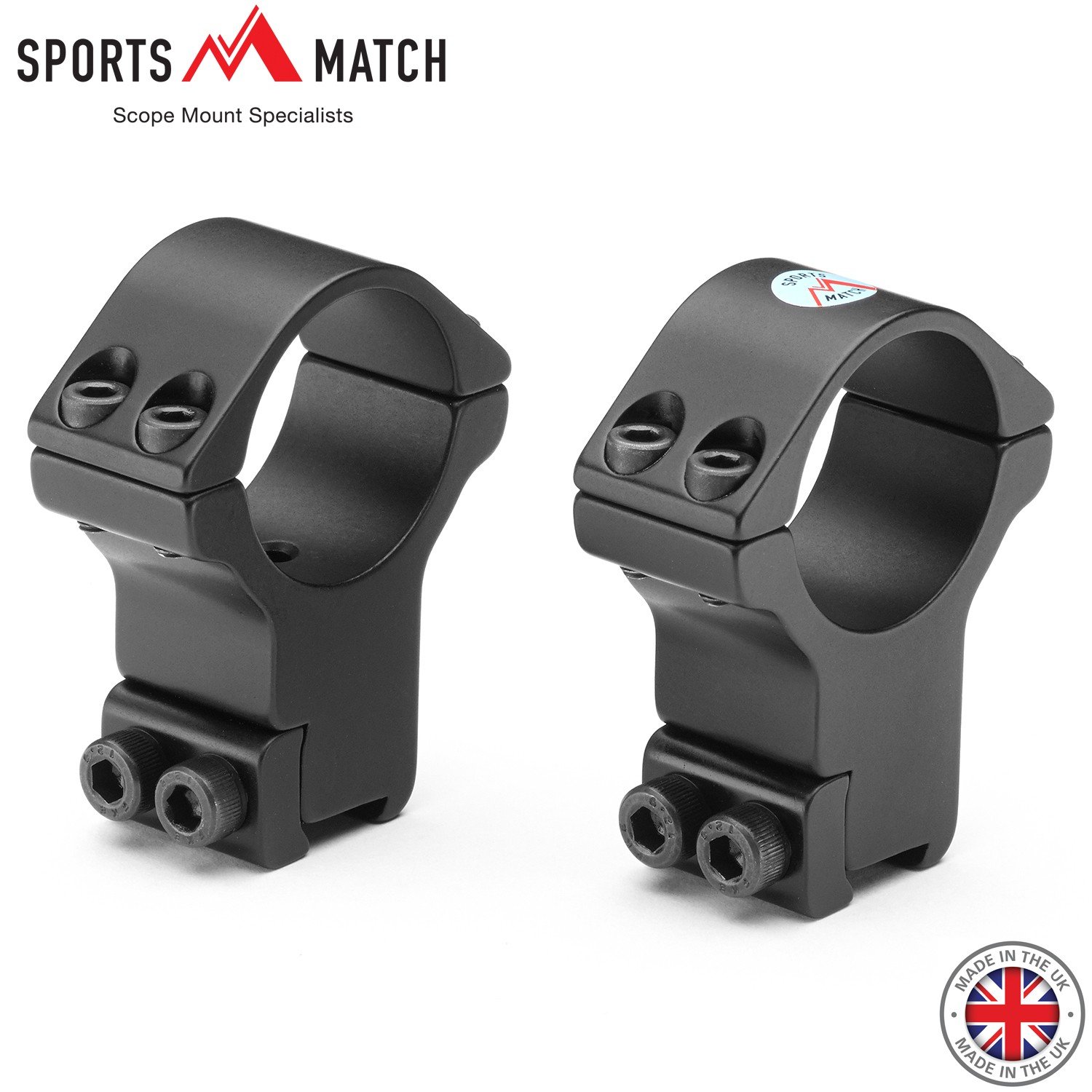 SPORTSMATCH 2PC 30mm EXTRA HIGH Mount 9-11mm