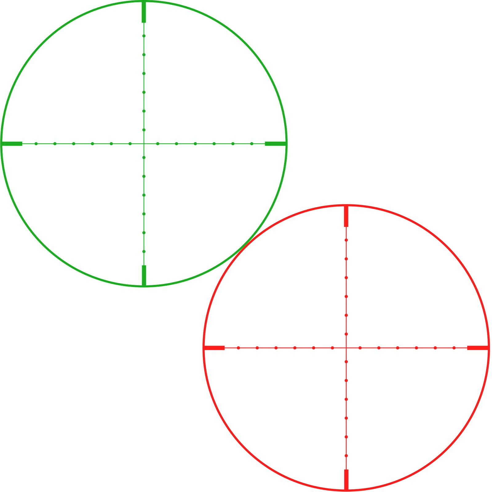 Mil Dot IR (Red/Green)
