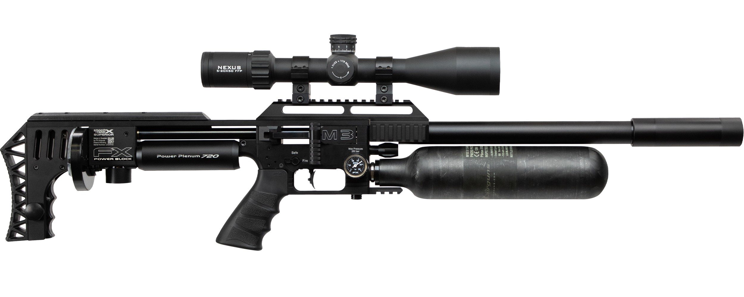 Buy online PCP Air Rifle FX IMPACT M3 Power Block Standard Black from FX  AIRGUNS • Shop of PCP Air Rifles FX AIRGUNS Online Store • Mundilar Airguns